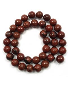 Mahogany Obsidian 10.5mm Round Beads