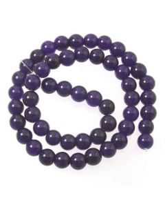 Malay Jade (Dyed Amethyst Quartzite) 8mm Round Beads