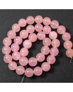 Malay Jade (Dyed Rose Quartz Quartzite) 10mm Round Beads