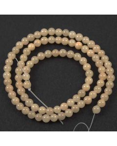 4mm Mashan Jade Peach Beads