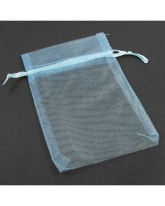 Organza Bags - Medium Plain Blue (Pack of Ten)