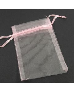 Organza Bags - Medium Plain Pink (Pack of Ten)