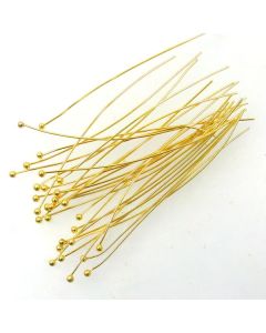 Brass Head Pin  (Pack 30) Gold Finish MGF02