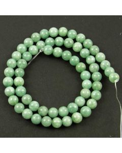 Malay Jade (Dyed mid Cyan Quartzite) 6mm Round Beads