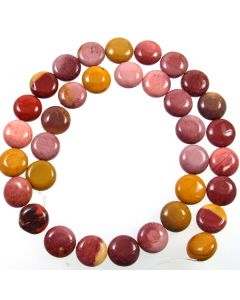 Mookaite 12mm Coin Beads