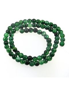 Malay Jade (Dyed Moss) 6mm Round Beads