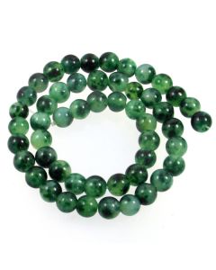 Malay Jade (Dyed Moss) 8mm Round Beads