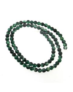 Malay Jade (Dyed Moss) 4mm Round Beads