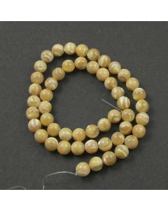 Mother of Pearl (Natural) 8mm Round Beads