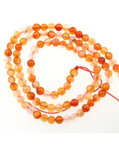 Carnelian (Natural) 4mm Round Beads