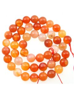 Carnelian (Natural) 8mm Round Beads