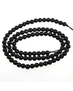 Black Obsidian 4mm Round Beads