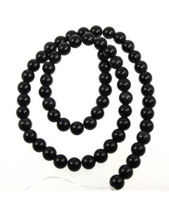 Black Obsidian 5.5-6mm Round Beads