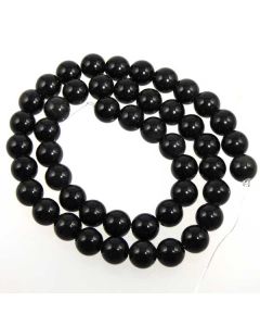 Black Obsidian 7.5-8mm Round Beads