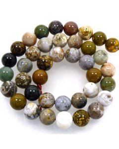 Ocean Agate 10mm Round Beads