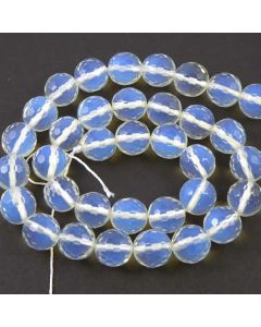 Opalite Faceted 11.5mm Round Beads