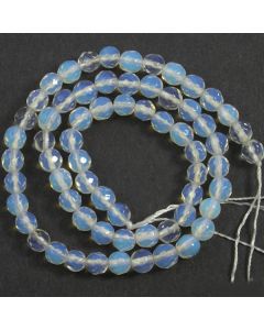 Opalite Faceted 6mm Round Beads