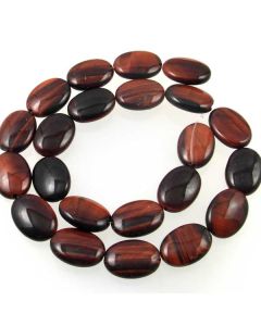 Red Tigereye 12x17mm Oval Beads