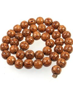 Palmwood 10mm (approx) Round Beads