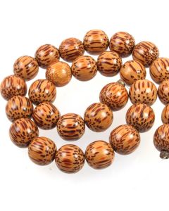 Palmwood 14-15mm (approx) Round Beads