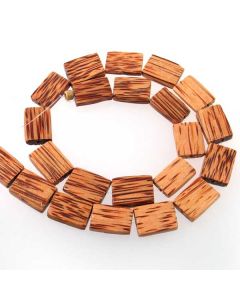 Palmwood Rectangle Beads