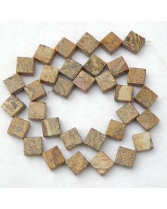 Picture Jasper Square Beads