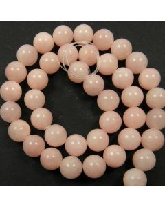 Mashan Jade (Dyed Light Pink) 10mm Round Beads