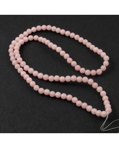 Mashan Jade (Dyed Light Pink) 4mm Round Beads