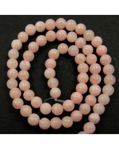 Mashan Jade (Dyed Light Pink) 6mm Round Beads