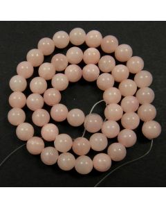 Mashan Jade (Dyed Light Pink) 8mm Round Beads