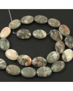 Pink Zebra Jasper Oval beads