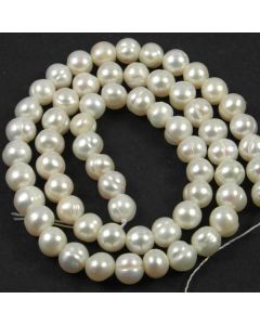 Natural Freshwater Potato Pearl White 6-7mm