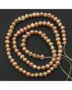 Natural Freshwater Potato Pearl Peach 4mm