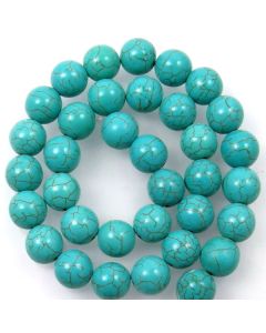 Turquoise (Reconstituted) 12mm Round Beads