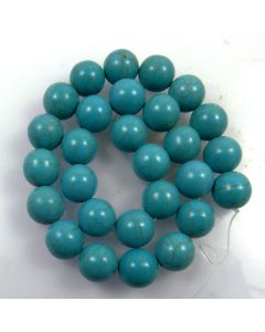 Turquoise (Reconstituted) 14mm Round Beads