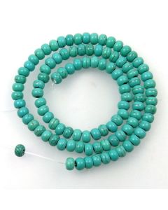 Turquoise (Reconstituted) 6mm Rondelle Beads