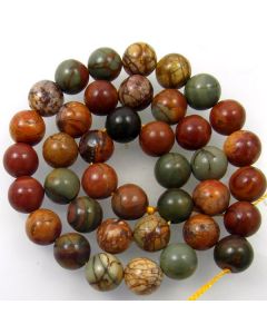 Red Creek Jasper 10mm Round Beads