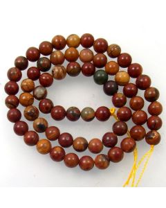 Red Creek Jasper 6mm Round Beads