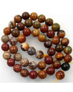 Red Creek Jasper 8mm Round Beads