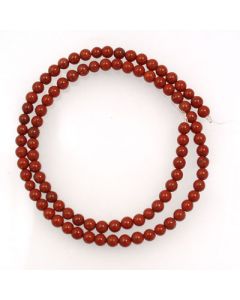 Red Jasper 4mm Round Beads