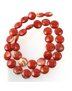 Red Jasper Coin Beads