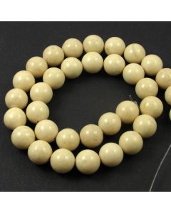 Fossil Stone 12mm Round Beads