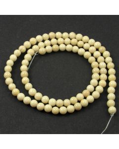 Fossil Stone 4mm Round Beads