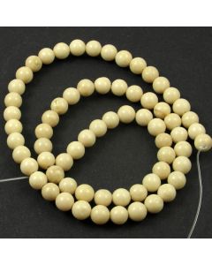 Fossil Stone 6mm Round Beads