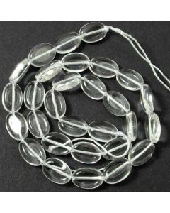 Rock Crystal 14x10mm Oval Beads