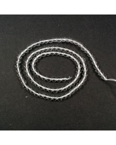 Rock Crystal 4-4.5mm Round Beads