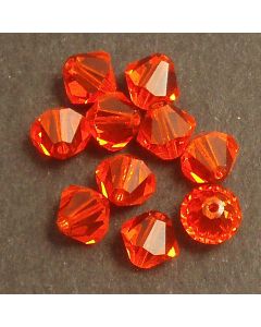 Swarvoski Bicone Xillion red topaz