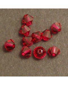 Swarvoski Bicone Xilion Ruby