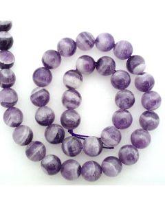 Sage Amethyst 10mm Round Beads