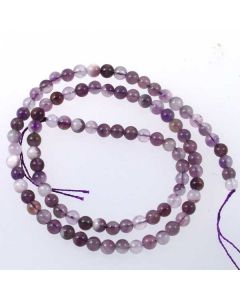 Sage Amethyst 4mm Round Beads